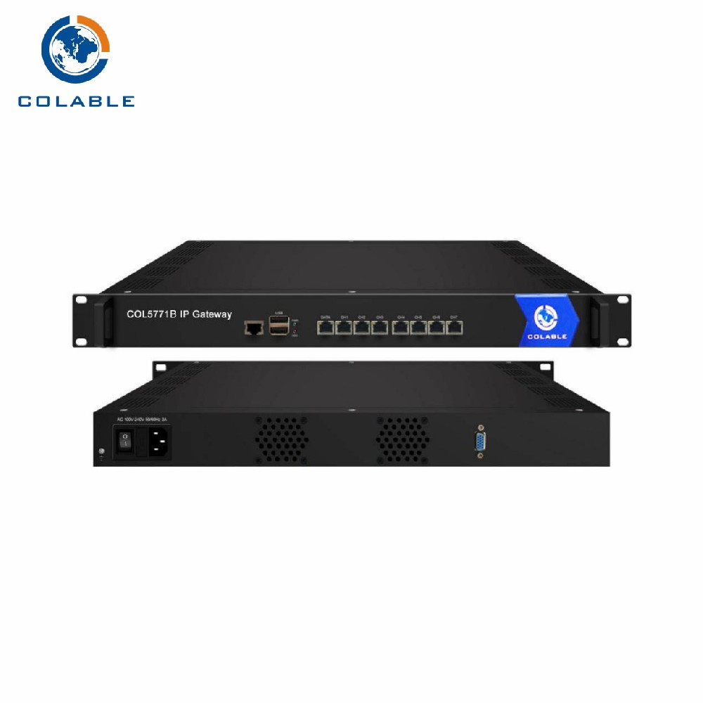 80 Channel M3u HTTP To HLS For 400 Terminals IPTV Server IP Gateway COL5771B