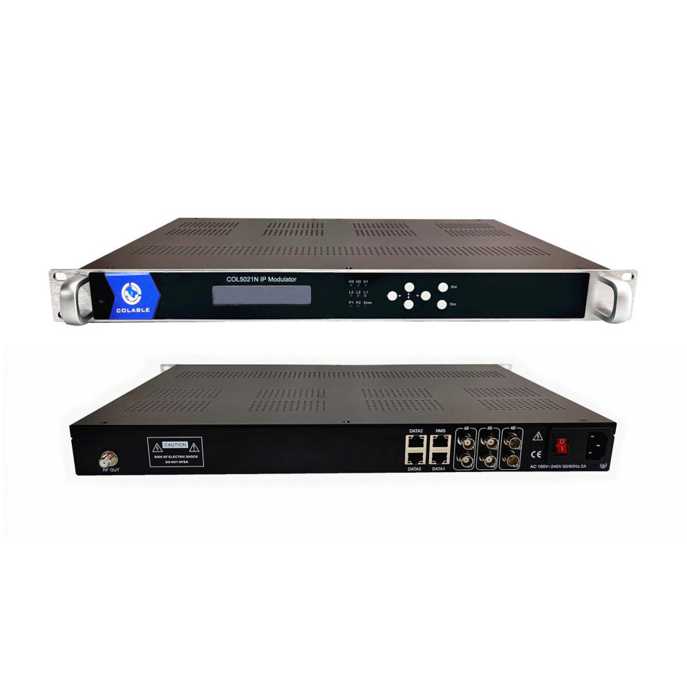 16 In 1 IP To DVB-C ATSC ISDB-T DVB-T IP To RF Modulator